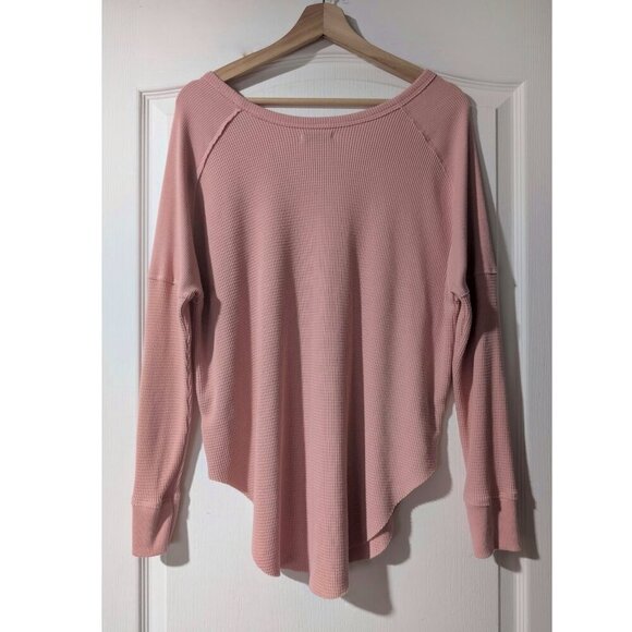 Aritzia Tna | Alder Thermal Long-sleeve In Light Pink - Picture 4 of 9